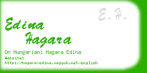 edina hagara business card